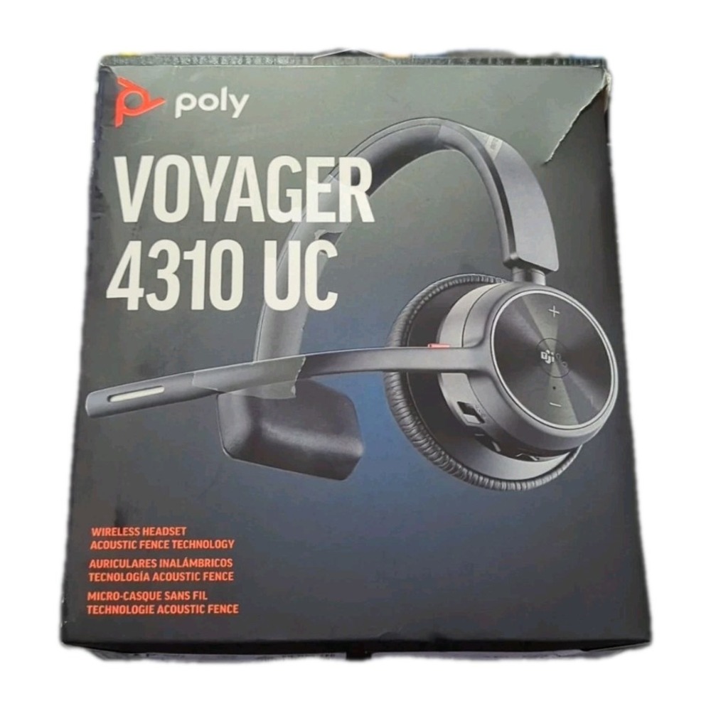 Oo1O‎ Plantronics by POLY Voyager 4310 UC Single Ear Wireless Bluetooth Headset